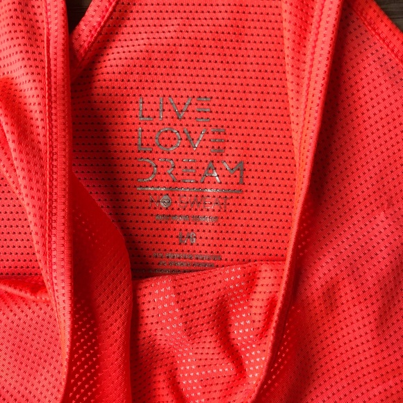 Live Love Dream Women’s Large Coral Sleeveless Top - Picture 3 of 4